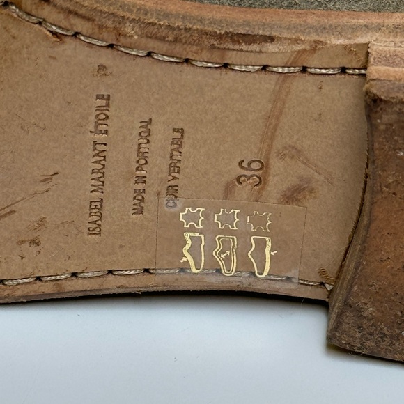 Isabel Marant Etoile taupe suede booties sz 36/6-6.5 US-lightly worn - Picture 5 of 10